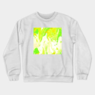 Contemporary Green Abstract Crewneck Sweatshirt